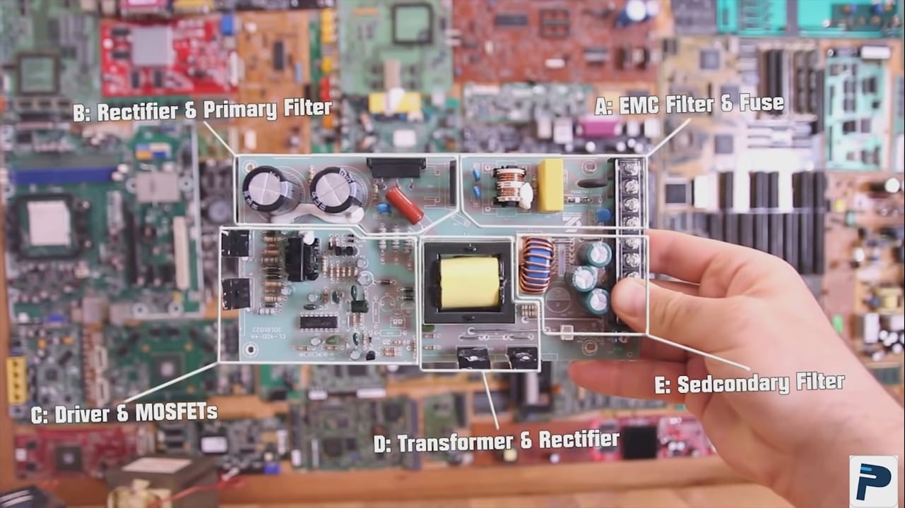 Component in PCB Circuit of SMPS